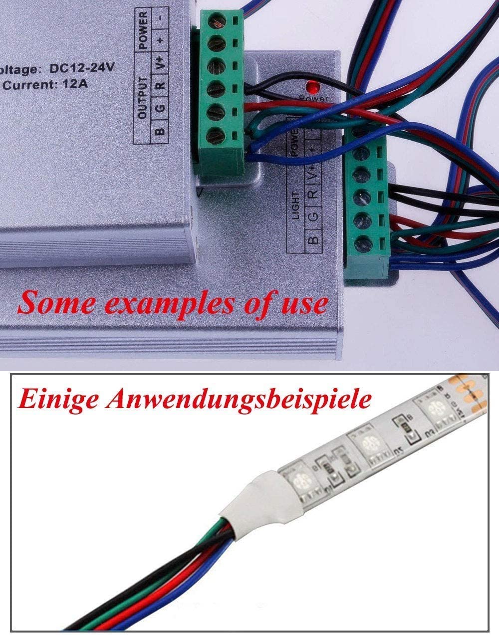 22AWG 10m RGB LED Strip Extension Cable 4 Pin Connector for SMD 5050 3528 2835 V52348