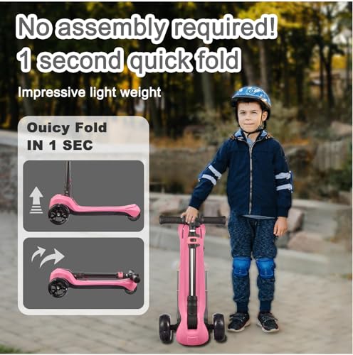 3 Wheel Electric Scooter for Kids Ages 3-8, LED Display, Folding Z64684