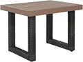 Crosley Furniture CO7229-BR Beaufort Outdoor Wicker Side Table, Brown