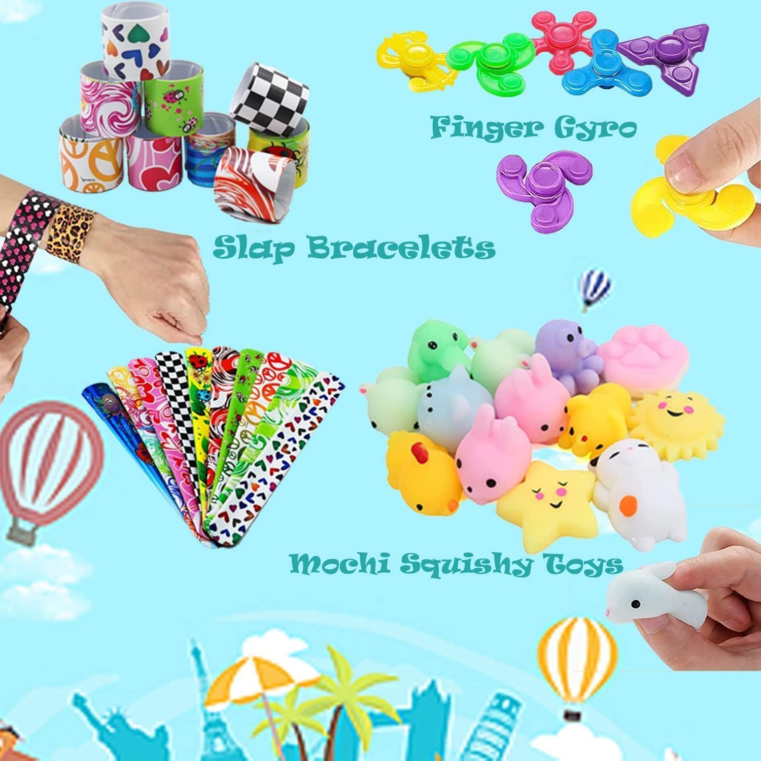 100 Pcs Party Favors Treasure Box Toys for Kids Classroom Carnival Prizes M857763
