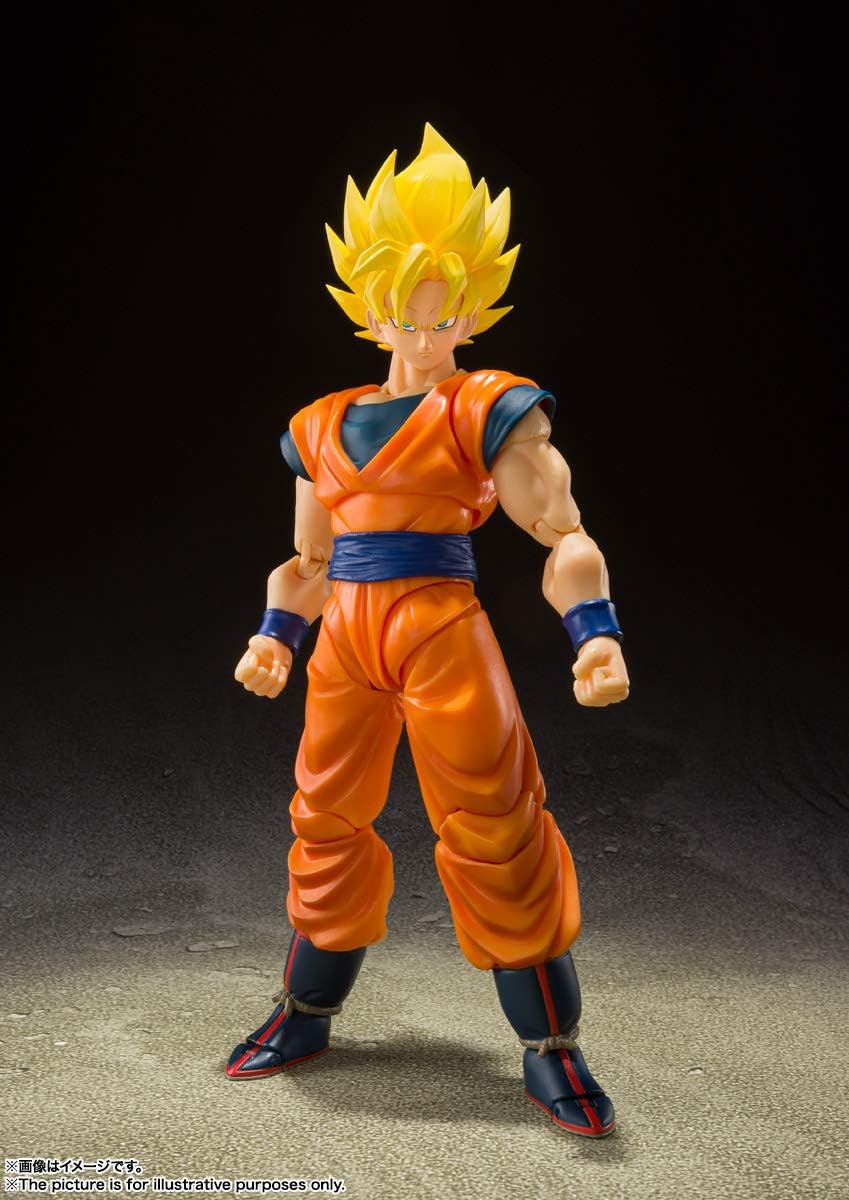 TAMASHII NATIONS Dragon Ball Z Super Saiyan Full Power Son Goku S.H.Figuarts Action Figure P6155