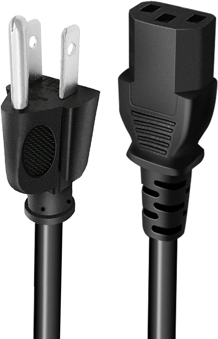 Power Cord Replacement for Microsoft Xbox 360 Brick Charger Adapter 3 prong 8.2ft AC Power Cord Cable