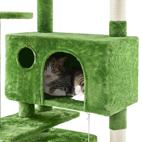 Yaheetech 54in Cat Tree Tower Condo Furniture with Scratch Post Y196