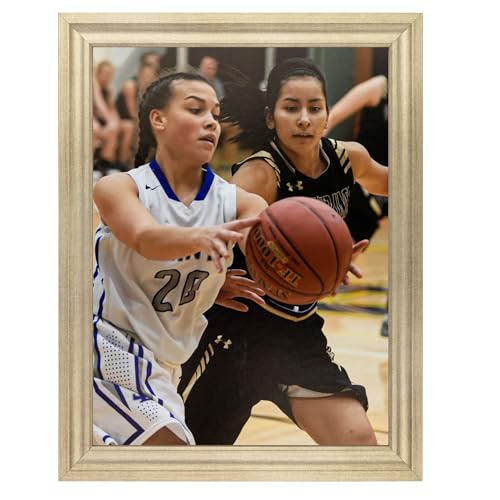 ArtToFrames 12x16 inch Muted Prosecco Gold Picture Frame F361735
