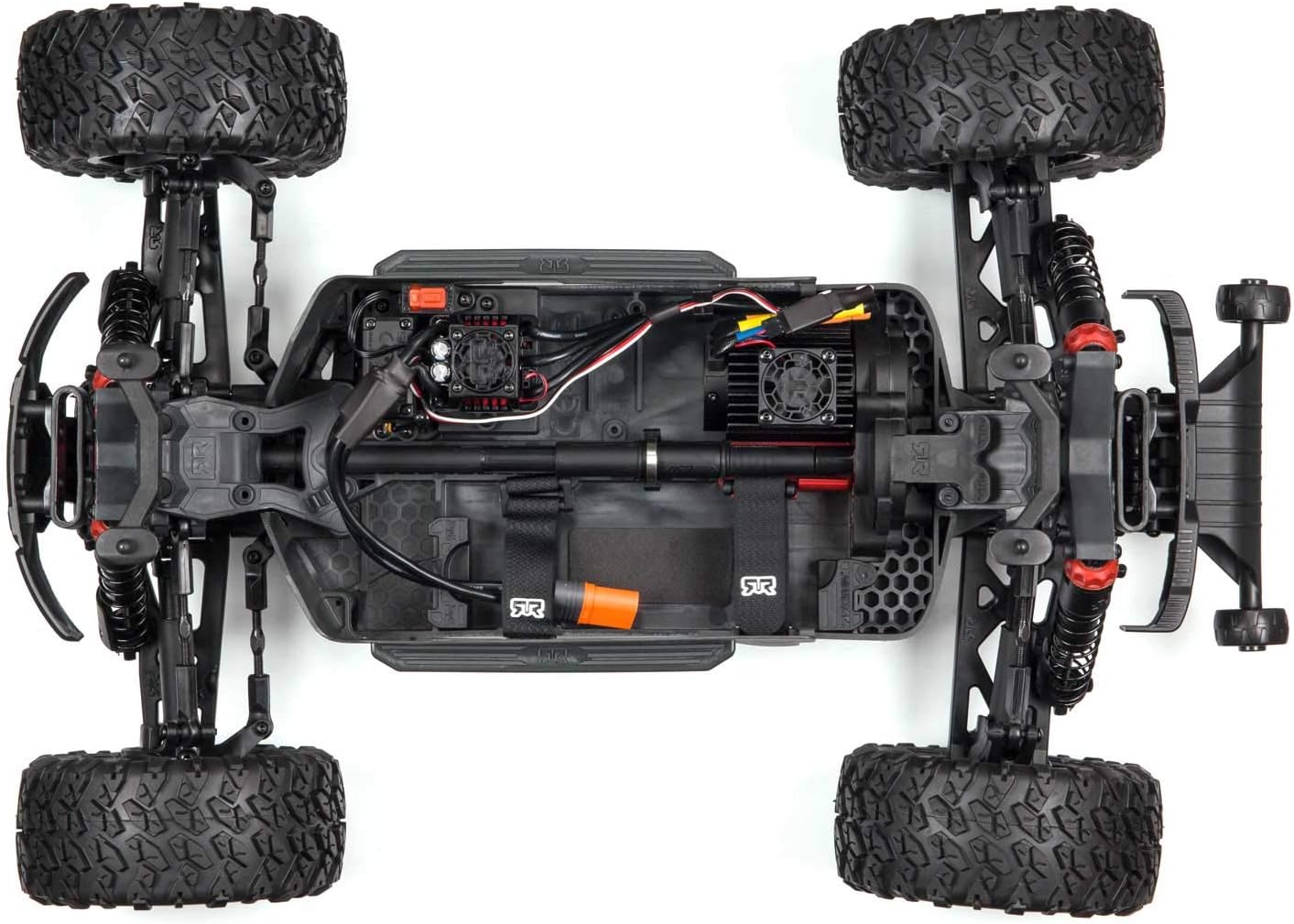 ARRMA 1/10 BIG ROCK 4X4 V3 3S BLX Brushless Monster RC Truck RTR, Black G7614