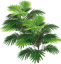 Ollain 30" 2PCS Artificial Plant Tropical Palm Leaf Bush Plastic Greenery Areca Palm Plant 21 Leaves per Bush for Home Kitchen Party Flowers Arrangement Wedding Decorations (2)