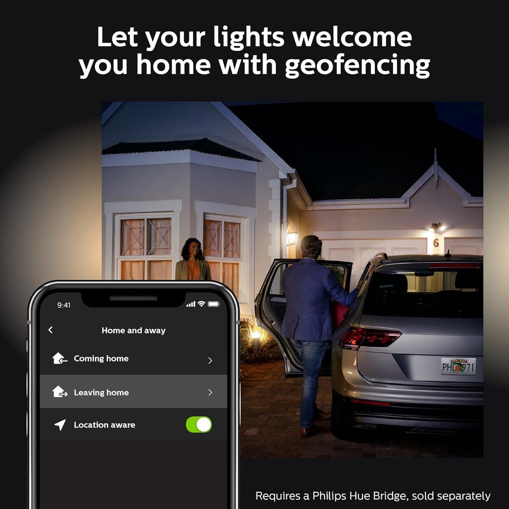 Philips Hue Smart PAR38 LED Bulb, Warm White, Outdoor Weatherproof, 1 Pack P490