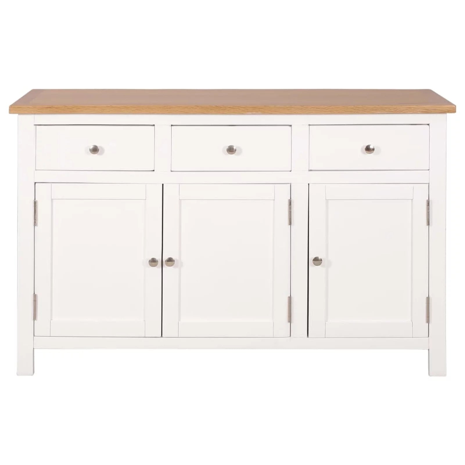 Carevas Sideboard Solid Oak Wood P144106