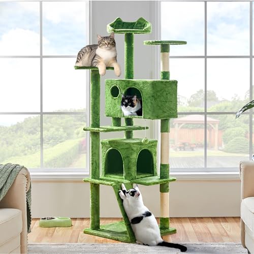 Yaheetech 54in Cat Tree Tower Condo Furniture with Scratch Post Y196