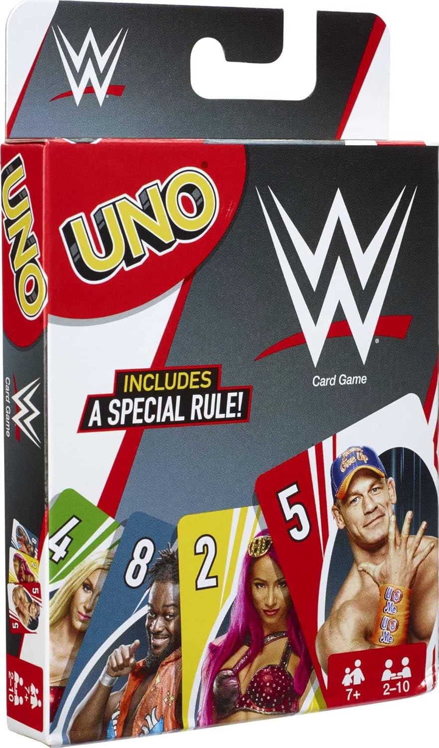 UNO Card Game, Matching WWE Superstars, for 2-10 Players Ages 7+ G785058