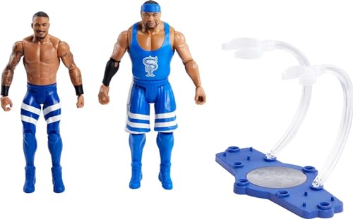 WWE Drew McIntyre vs Goldberg Championship Showdown 2-Pack 6-inch Action Figures Friday Night Smackdown Battle Pack for Ages 6 Years Old & Up