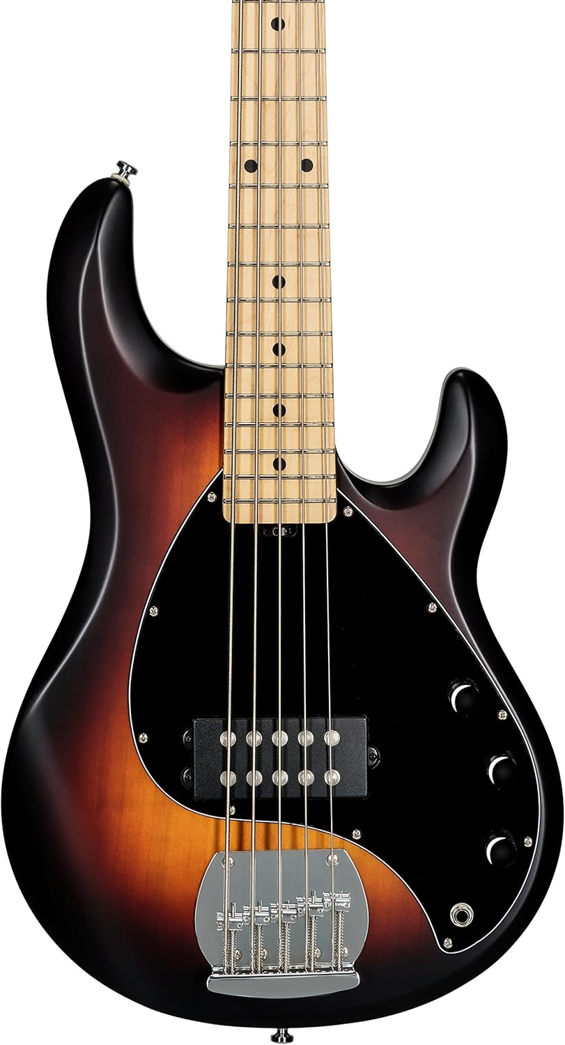 Sterling by Music Man StingRay Ray5 Bass Guitar, 5-String, Vintage Sunburst Satin Y120578