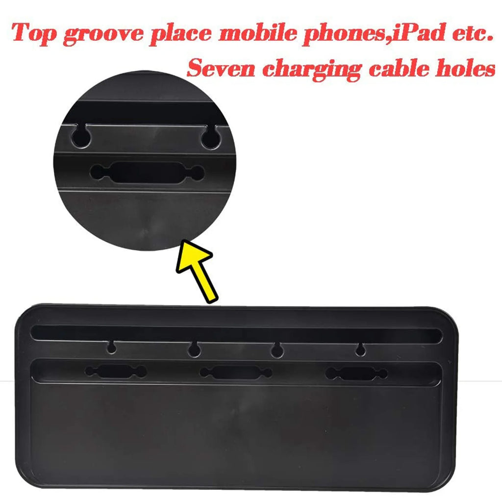 Cable Management Box for Desk, Power Strip Holder (Black) B6224