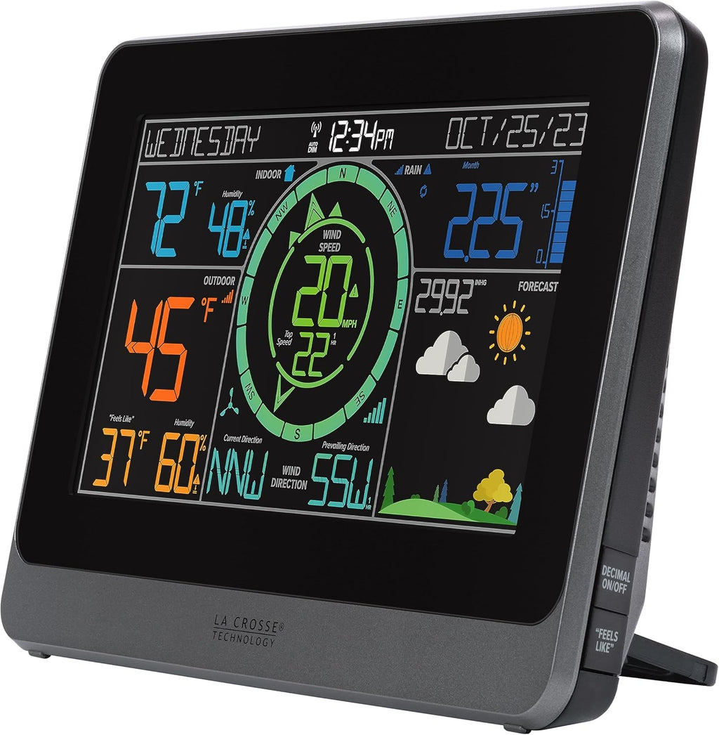 La Crosse Technology 328-1415 Wireless Color Weather Station with Cyclone Sensor R44250