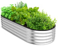 Utopia Home Galvanized Raised Garden Bed Kit 6x2x1ft, Planter Box Raised Garden Beds Outdoor, Easy Assembly Metal Raised Bed for Gardening Vegetables, Fruits, Flowers - Pack of 01 - Dark Grey