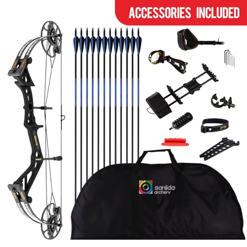 Sanlida Dragon X7 Compound Bow Package for Adults, Archery Bow and Arrow Set W579