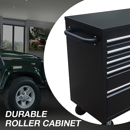 SINDA 72 Inch 15-Drawer Rolling Tool Chest with Wooden Top, Lockable L63212