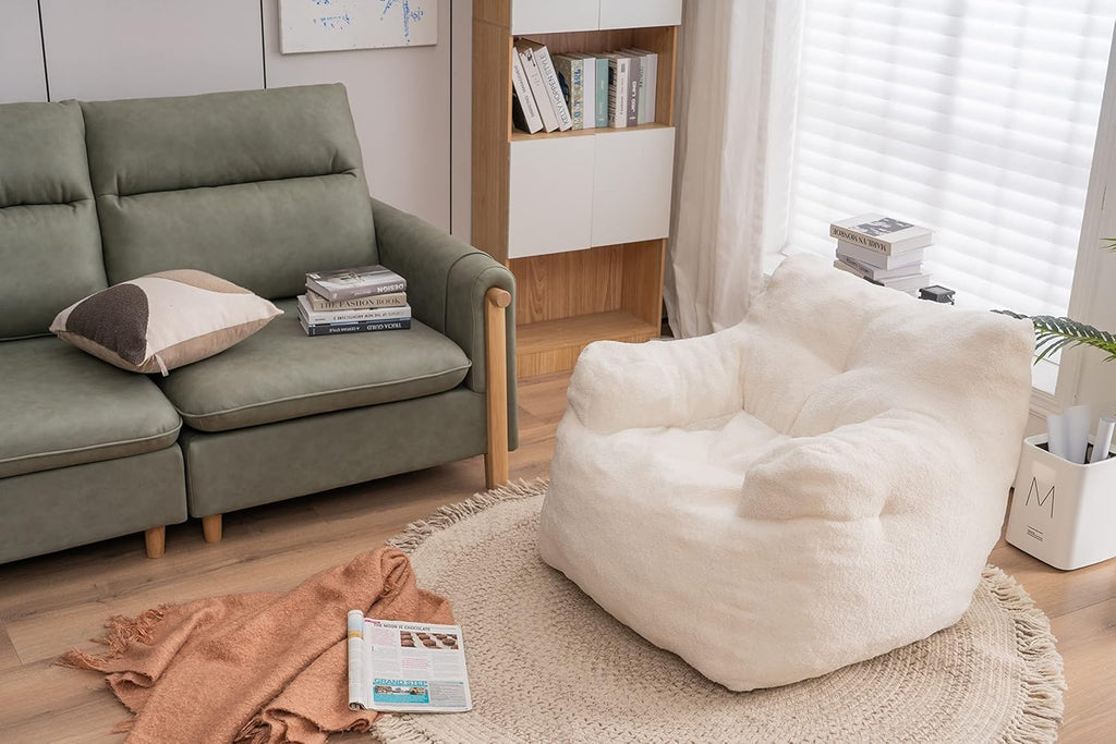 Ean Bag Chairs Beanbag Chair Couch Soft Fuzzy Sack for Adults Kids Teens X870291