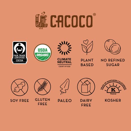 70% Spicy Dark Drinking Chocolate - Organic Hot Cacao by CACOCO, 7.05 oz N8240