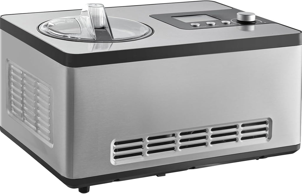 VEVOR Automatic Ice Cream Maker with Built-in Compressor, 2 Quart, Stainless Steel A17990