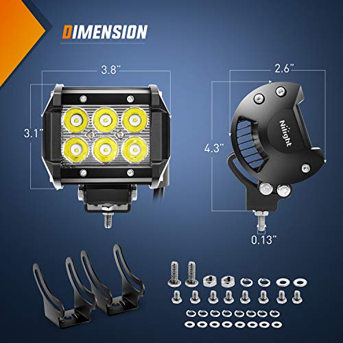 Nilight 22Inch 480W Triple Row LED Light Bar Combo Waterproof Off Road Driving Lighting with Wiring Harness Z9160