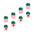 Set of 3 Phone Charging Cord Protector Cactus Cover Cable Organizer 3.5X2CM