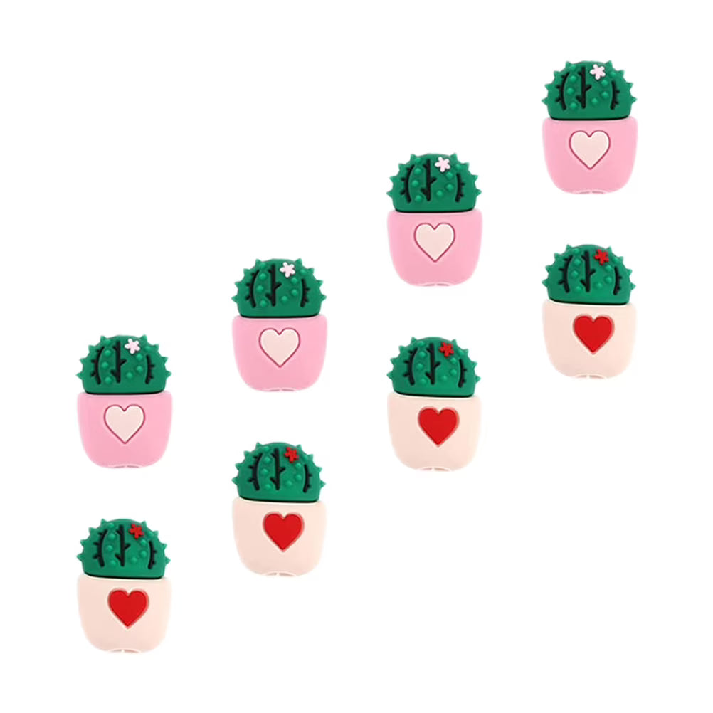 Set of 3 Phone Charging Cord Protector Cactus Cover Cable Organizer 3.5X2CM