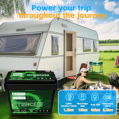 12V 100Ah LiFePO4 Lithium Battery with 100A BMS for RV, Solar, Trolling Motor K59109