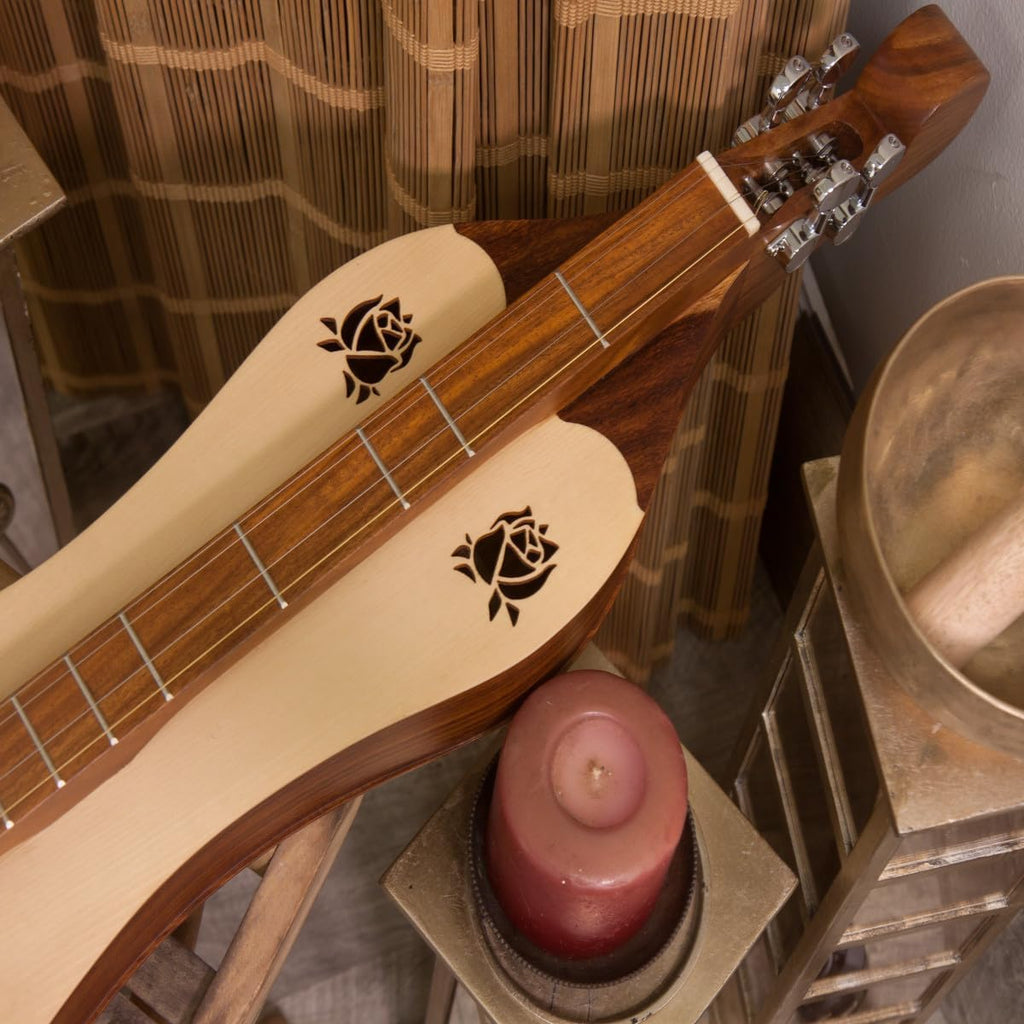 Roosebeck Grace Mountain Dulcimer with Rose Soundholes, 4-String B5550