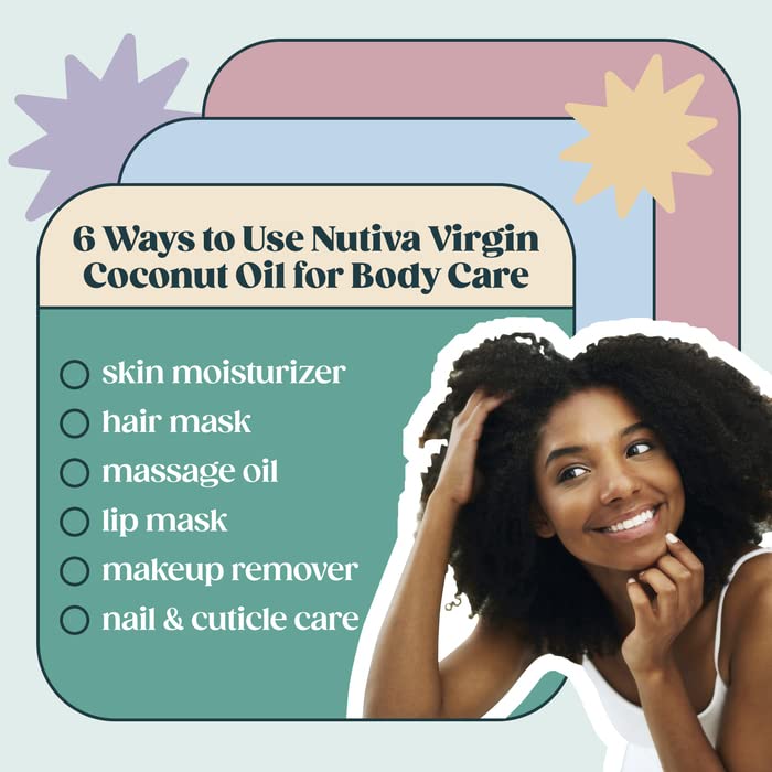 Nutiva Organic Extra Virgin Coconut Oil 15 fl oz, Cold-Pressed, USDA Organic T222882