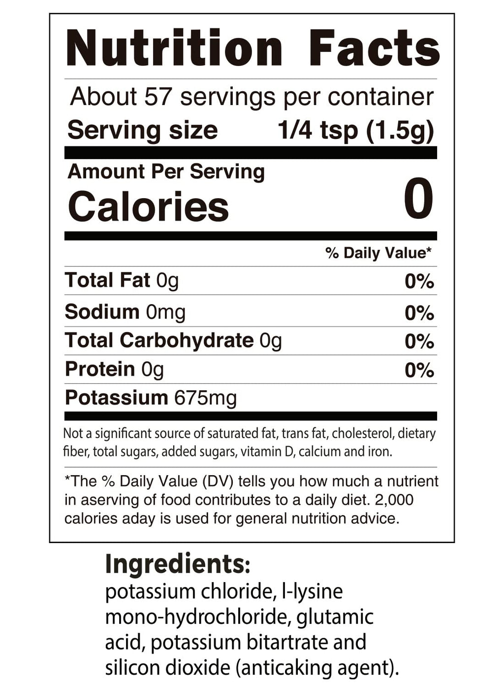 NaTivo Wellness Salt Substitute - 0% Sodium, Gluten Free, Keto Friendly - 4 x 3oz Y905736