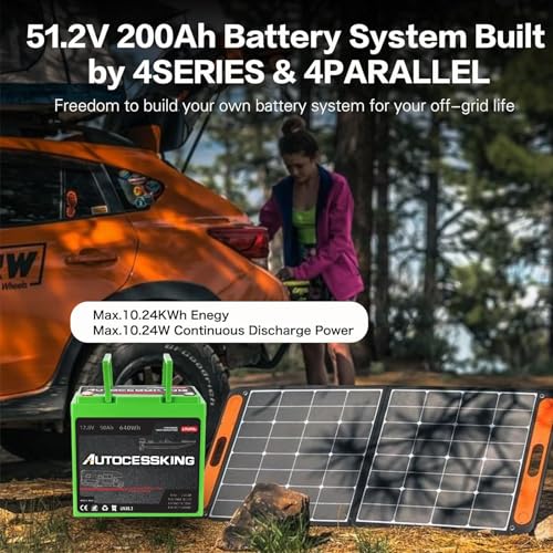 12V 100Ah LiFePO4 Lithium Battery with 100A BMS for RV, Marine, Solar V78934