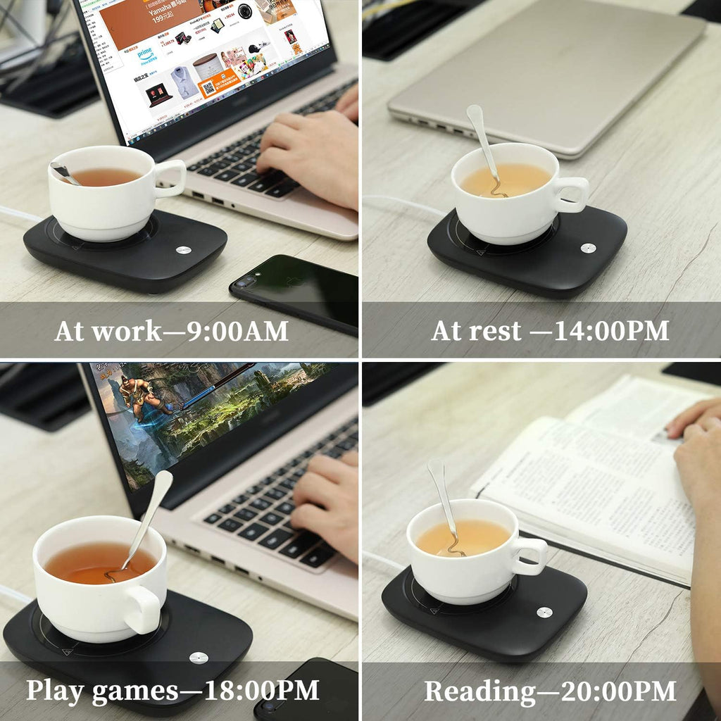Mug Warmer with 3 Temperature Settings, Auto Shut Off Coffee Cup Warmer for Desk N129