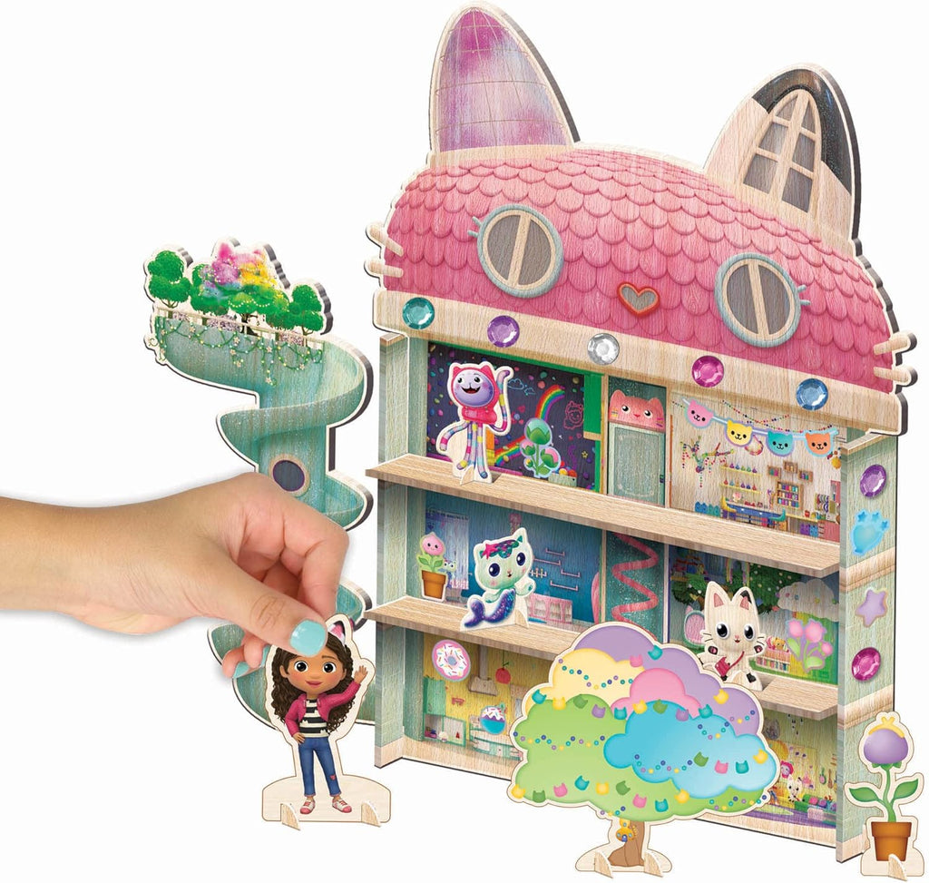 Tara Toys DreamWorks Gabby's Dollhouse Wood Dollhouse Activity for Toddlers Ages 3 and Up F67330