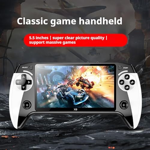 X9 Handheld Game Console 5.5" HD Retro Gaming Player with 3000 Games U952696
