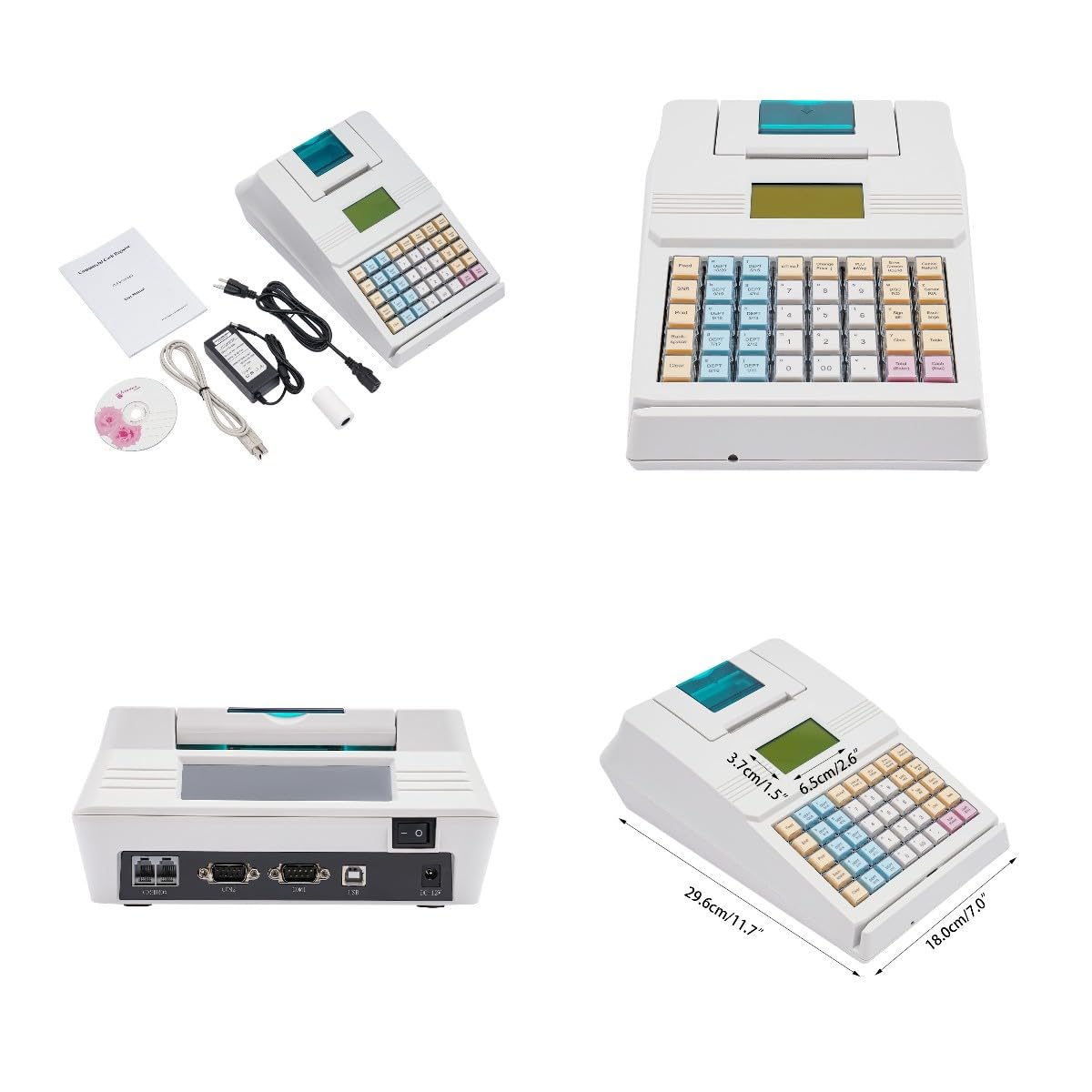 Cash Register with 8-Digit LED Display, 48 Keys for Small Business P471603
