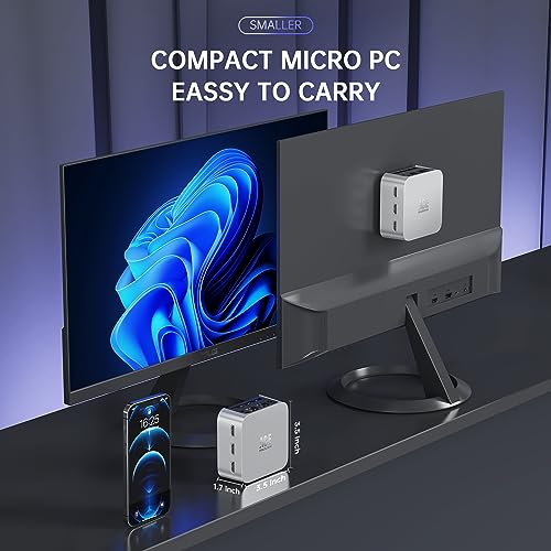 ACEMAGICIAN Mini PC Windows 11 Pro, 8GB RAM 256GB SSD, 3 HDMI 4K, Dual Gigabit Ethernet O834050