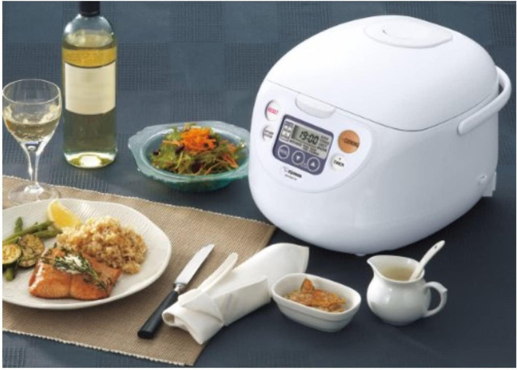 Zojirushi NS-WAC18-WD 10-Cup Micom Rice Cooker and Warmer with Rice Container Bin J455258