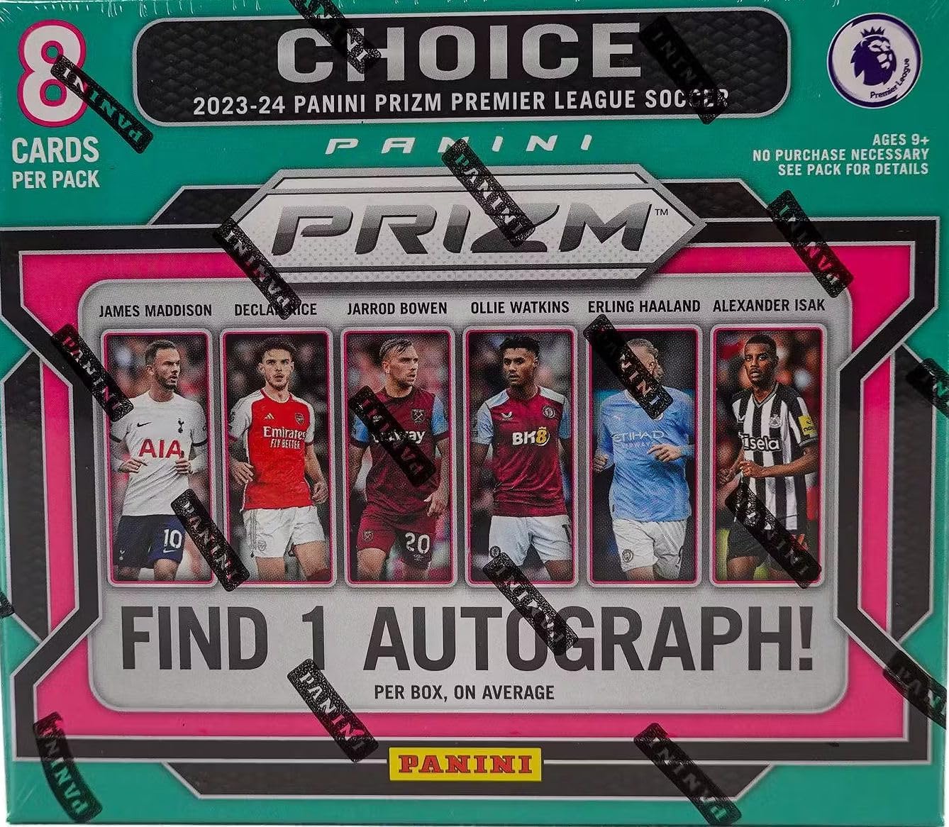 2023/24 Panini Prizm Premier League CHOICE Soccer box (8 cards/bx)