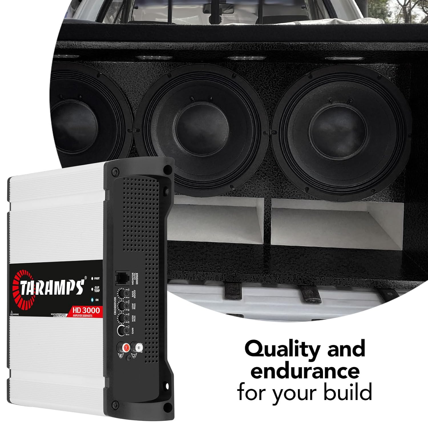 Taramps HD 3000 2 Ohm Monoblock Car Audio Amplifier O6836