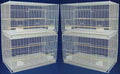 Lot of Breeding Bird Flight Cages for Canary Parakeet Aviaries Budgies LoveBird Finch (Large 30" Black Divider)