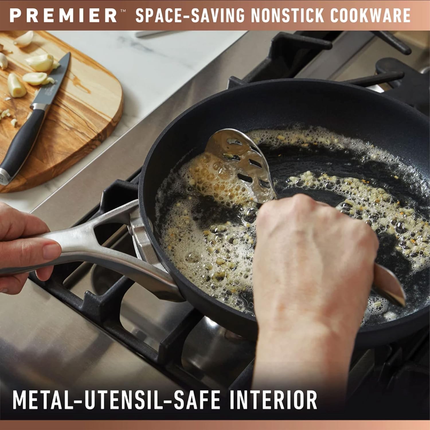 Calphalon Premier 8 Quart Hard Anodized Nonstick Multi-Pot with Glass Lid V6059