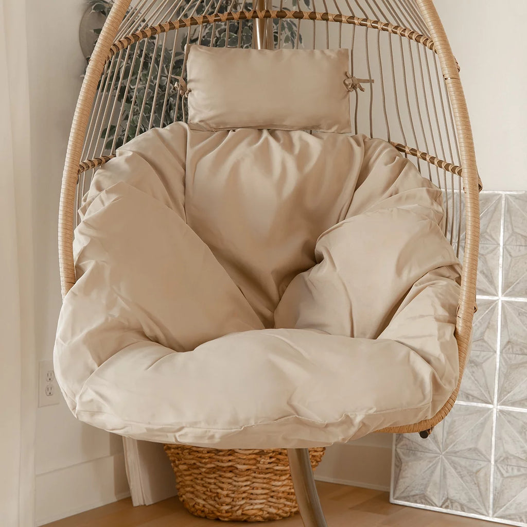 Barton Egg Chair Hammock with Stand, UV Resistant Cushion K742