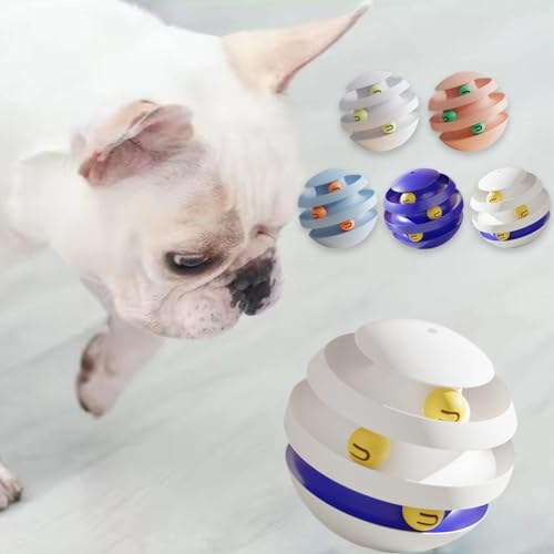 3 Tier Cat Turntable Toy with Moving Balls (Deep Blue) W926