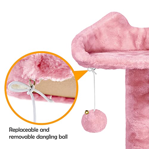 Yaheetech 54in Cat Tree Tower Condo Furniture with Scratch Post Y196