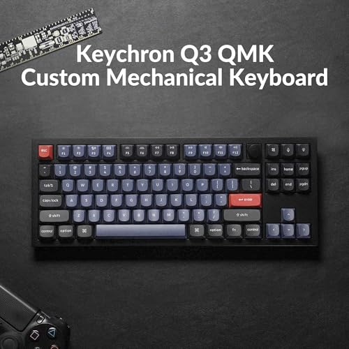 Keychron Q3 Wired Custom Mechanical Keyboard Knob Version TKL QMK/VIA Programmable N665360