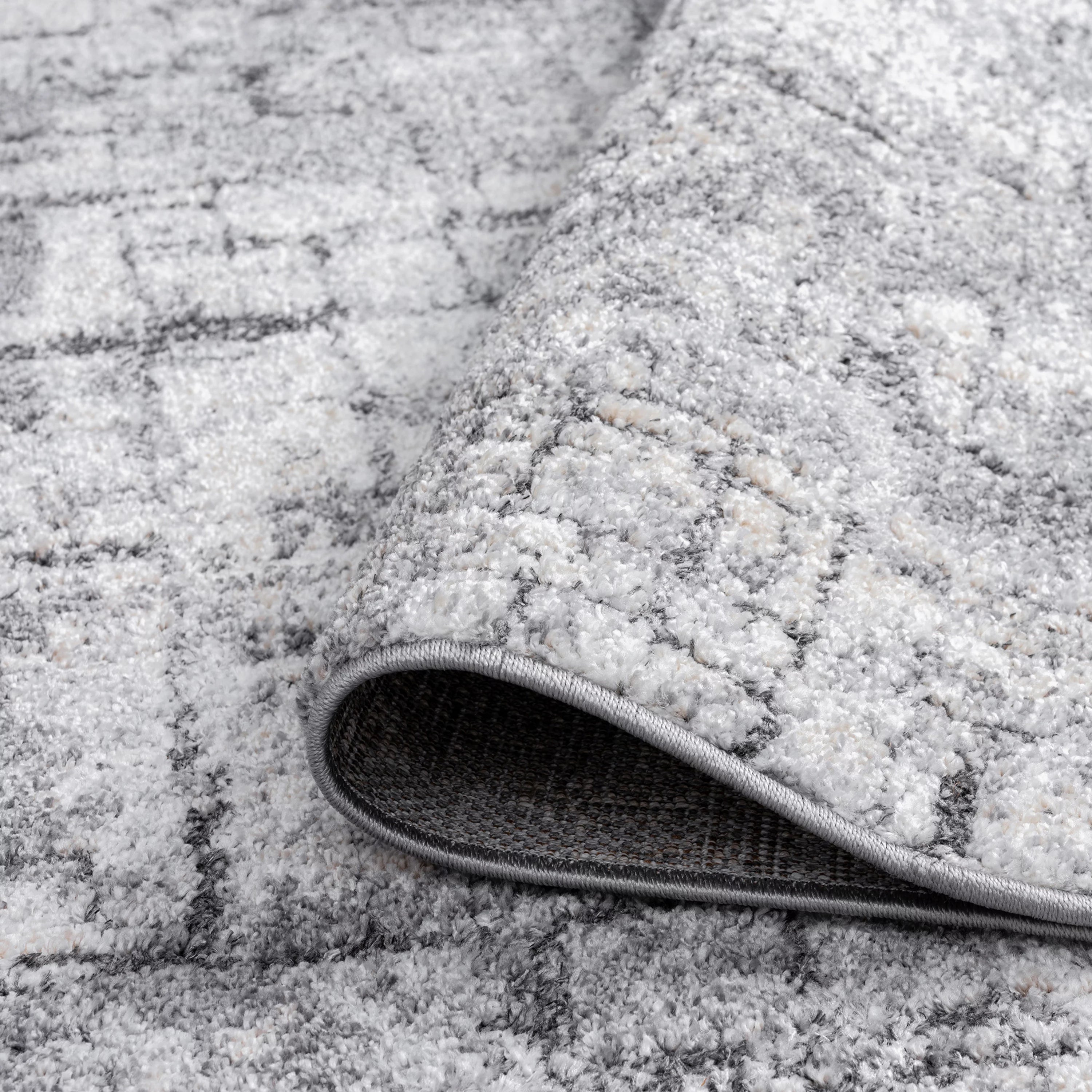 Contemporary 8x10 Abstract Beige Gray Area Rug Y98920