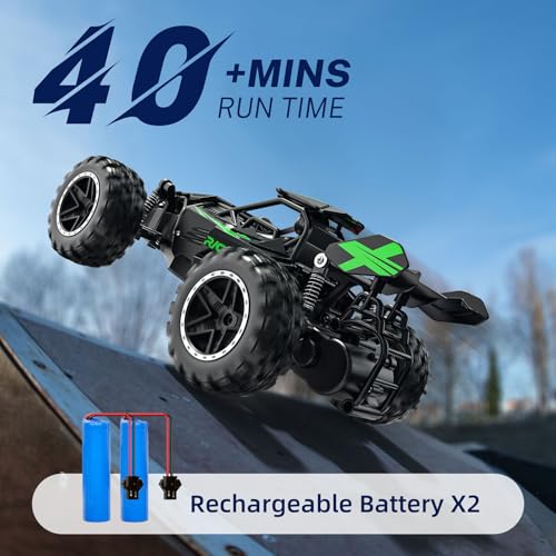 ACAMMZAR Remote Control Car, 1:18 High Speed RC Truck, Green I144
