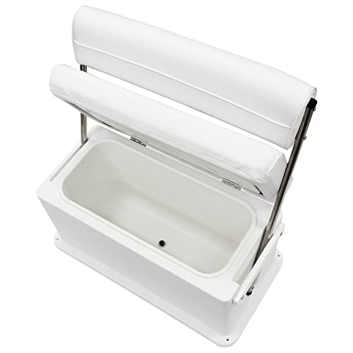 Wise 62 Quart Offshore Swingback Cooler Storage Seat, Brite White S20804