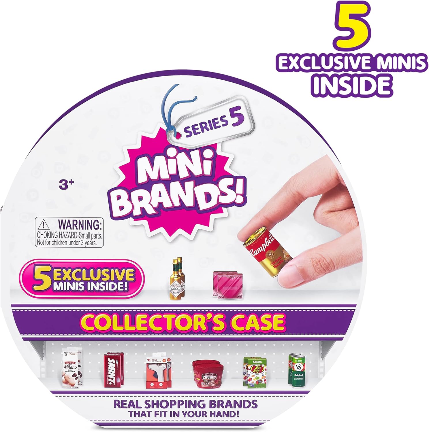 Mini Brands Series 5 Collector's Case by ZURU with 5 Exclusive Minis M361